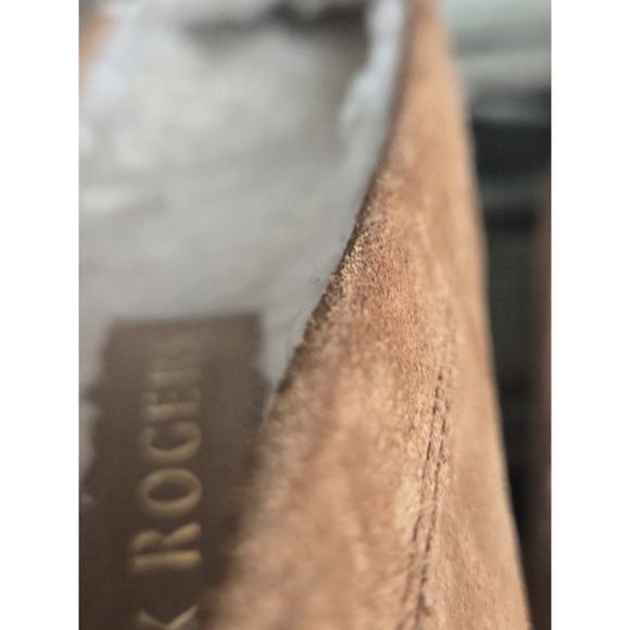 Jack Rogers Melnick Tassel Suede Moccasin Loafers Sherpa Lining Size 8.5B Narrow - Picture 13 of 14